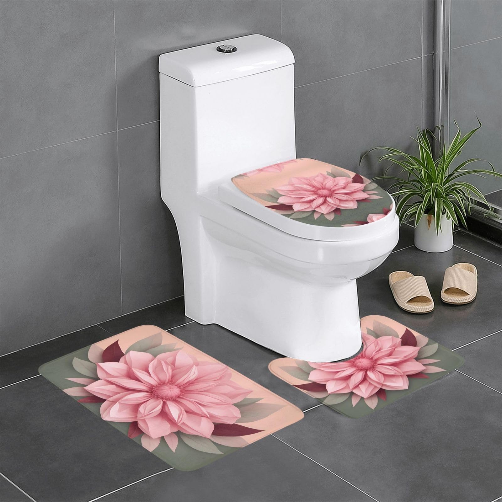 Tapis de salle de bain 61 x 40,6 cm de haute qualité pour WC et cuisine