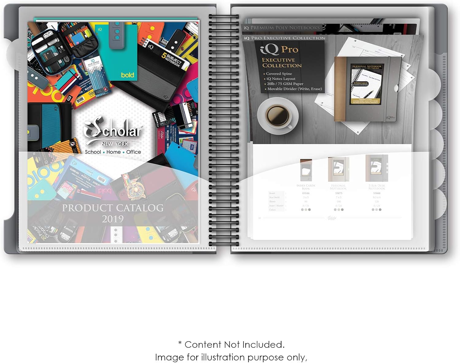 "IQ iScholar 15 Pocket Organizer, 12.2 x 11", Tabbed Dividers, Color Will Vary (39906)", Assorted: Office Products