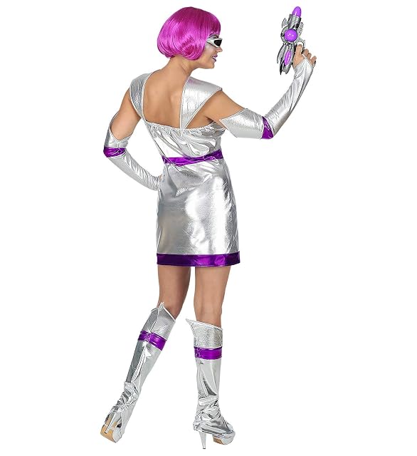Foto 3 de 5 de Widmann 69493 Adultos Disfraz Space Girl, Plata