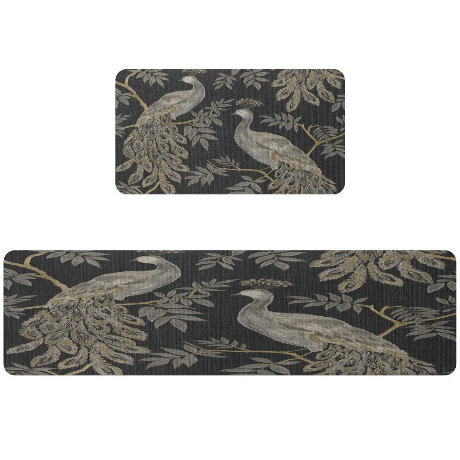 Alfombrillas de cocina antideslizantes y lavables con bordado elegante VAPOKF