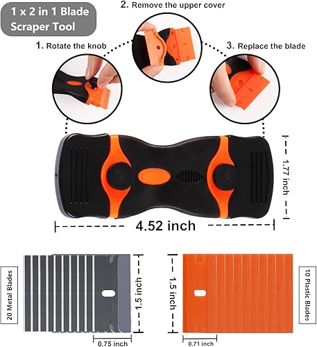 Miniatura 3 de VEELIKE Kit de herramientas de alisado de papel tapiz para aplicar papel tapiz adhesivo para despegar y pegar, instalación de papel de contacto,