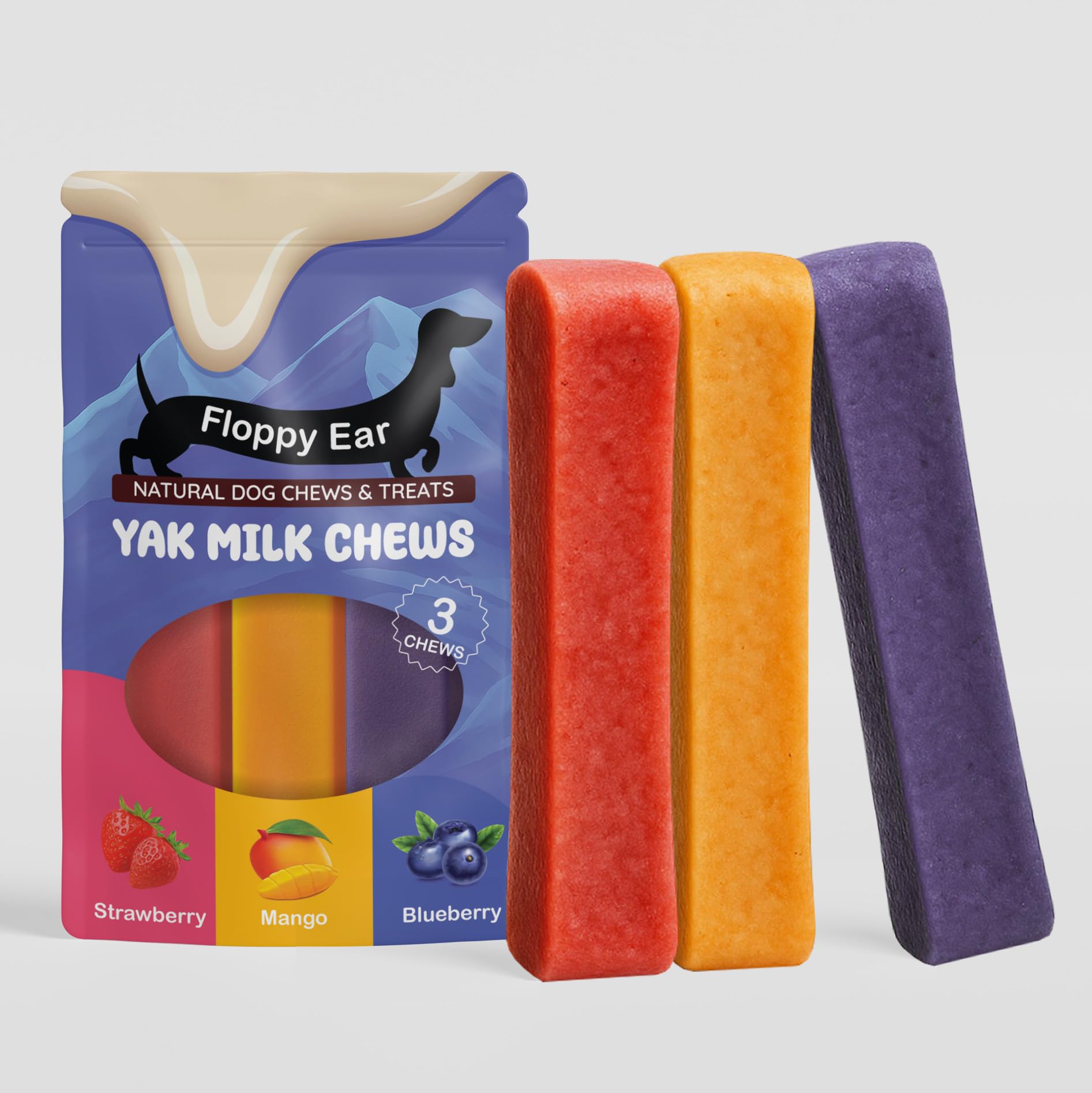 Himalayan Yak Chews for Dogs - Large Size, 113.33 g (Pack of 3)