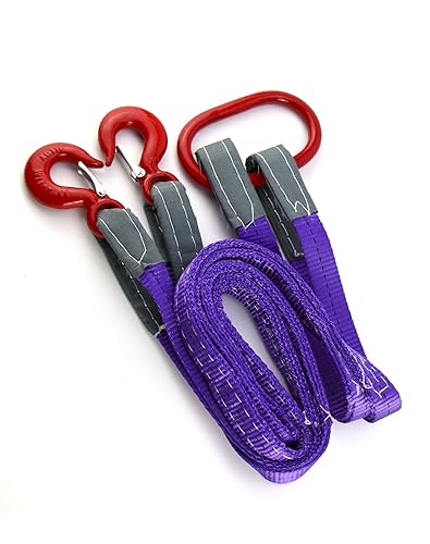 QWORK Eslinga de tela de bridle de dos patas, 4.92 pies, 4409 libras de capacidad