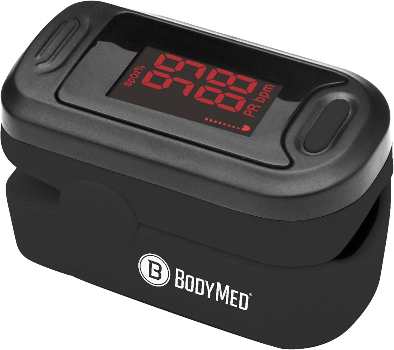 BodyMed Fingertip Pulse Oximeter Blood Oxygen Saturation Monitor with LED Display – Lightweight and Easy to Use – Lanyard and Batteries Included BodyMed Fingertip Pulse Oximeter Blood Oxygen Saturation Monitor with LED Display – Lightweight and Easy to Use – Lanyard and Batteries Included