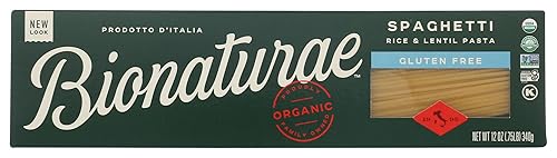 Bionaturae Pasta orgánica, espaguetis, sin gluten, 12 onzas