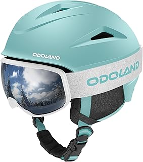 Odoland Snowboard Helmet Ski Goggles Adults