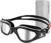 Swim Goggles,Polarized Swimming Goggles for Men Women Adults Youth Anti FogNo LeakClear Wide VisionUV Protection