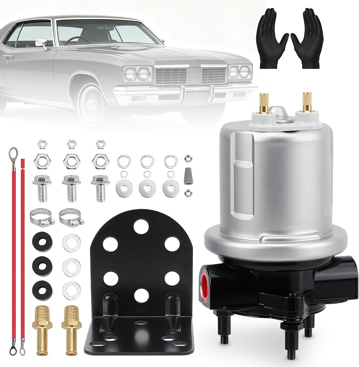 P4600HP High Pressure Mechanical Fuel Pump for 1968-69 Corvette, 1969-71 Mustang, 1968-69 Olds 442, 1974-75 EL Camino - Replaces EFP362, SP8117 - Solves Vapor Lock & Restores V8 Power