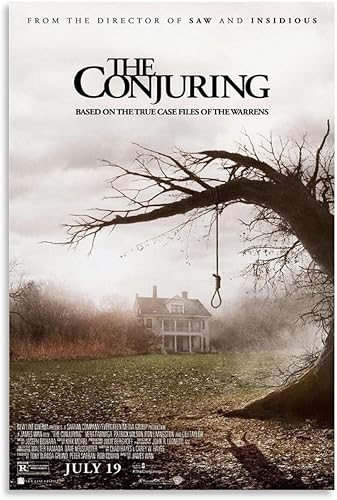 2013 The Conjuring - Póster de película para dormitorio, decoración de pared, lienzo para decoración de pared, 12 x 18 pulgadas (11.8 x 17.7 in)