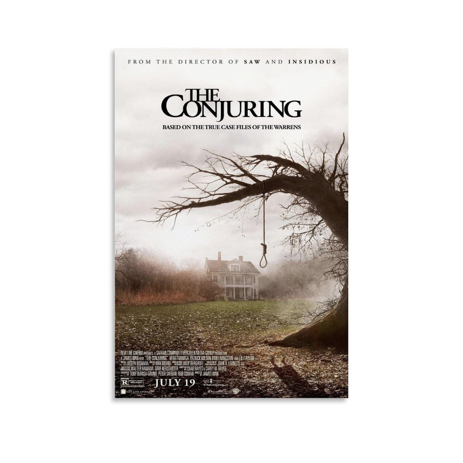Dtwo 2013 The Conjuring Movie Poster for Bedroom Aesthetic Wall Decor Canvas Wall Art Gift 12x18inch(30x45cm)