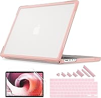Vista 17 de Batianda Funda resistente para MacBook Pro de 14 pulgadas 2026 2025 M5 M4 M3 M2 Pro/Max Chip, soporte plegable ergonómico