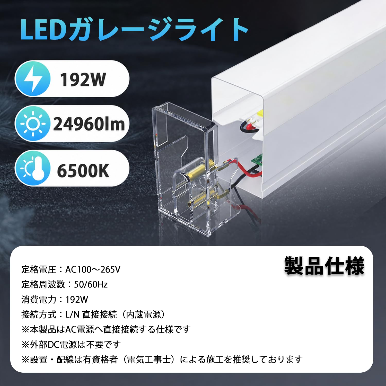 Amazon.co.jp: LEDガレージライト 六角形ガレージランプ ハニカム