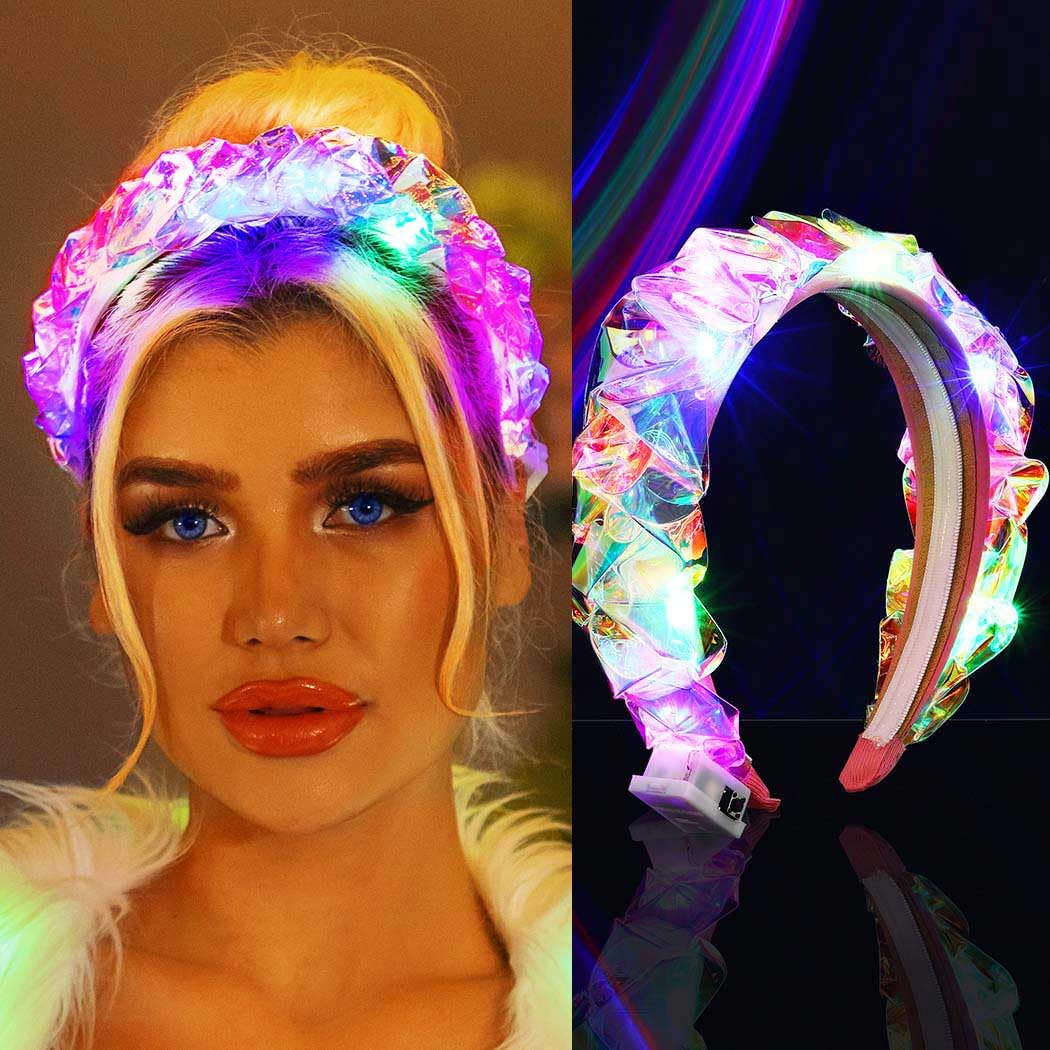 Vakkery Cerchietto per capelli con luce laser, per capelli, per donne e ragazze