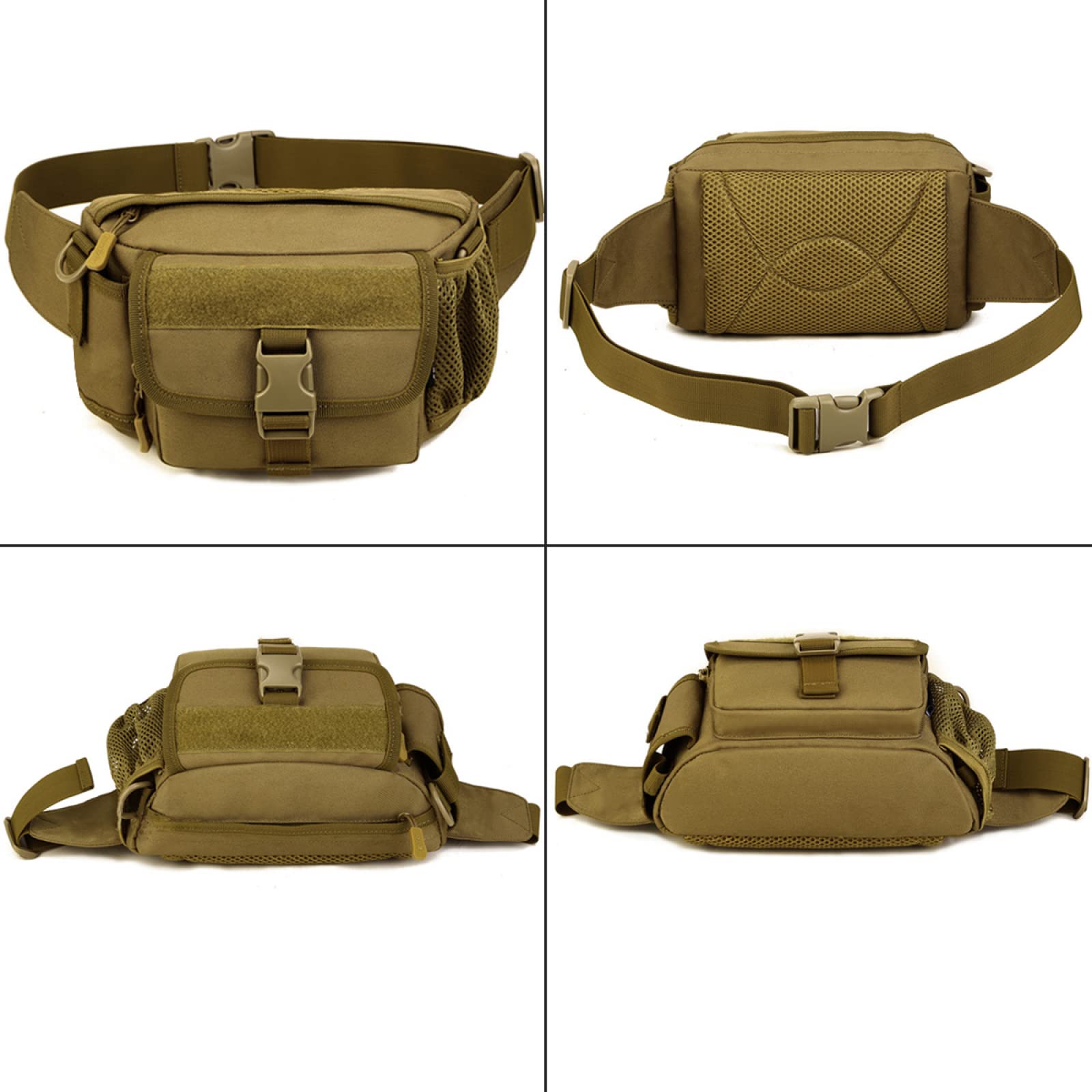 REEBOW GEAR Borsa a Tracolla Multifunzione da Ciclismo Borsa a Tracolla Tattica per Alpinismo Borsa Casual,ACU