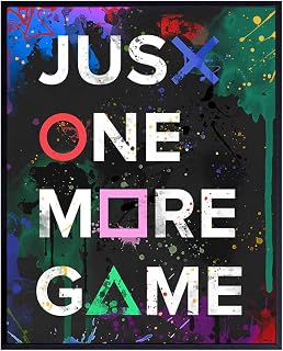 Gaming Room Decor - Video Game Room Decor - Remote Control Posters for Man Cave, Family Playroom, Den, Boys Bedroom - Gamer Wall Art Decoration Poster - Gift for Men, Husband, Teens, Kids