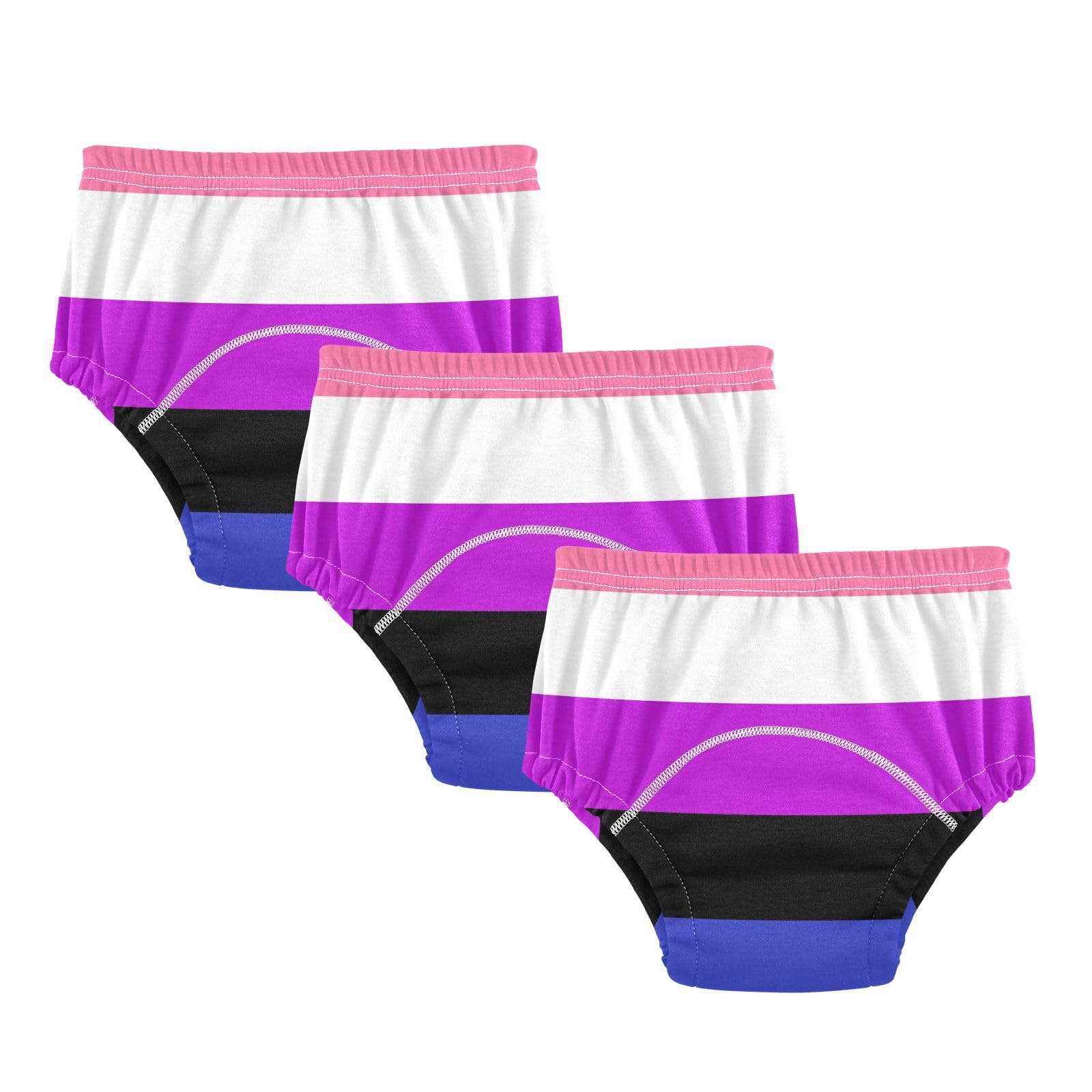 Little Girls Potty Training Panties Soft Cotton Nighttime Potty Training Pants for Toddler Boys 2T LGBTQ + Genderfluid