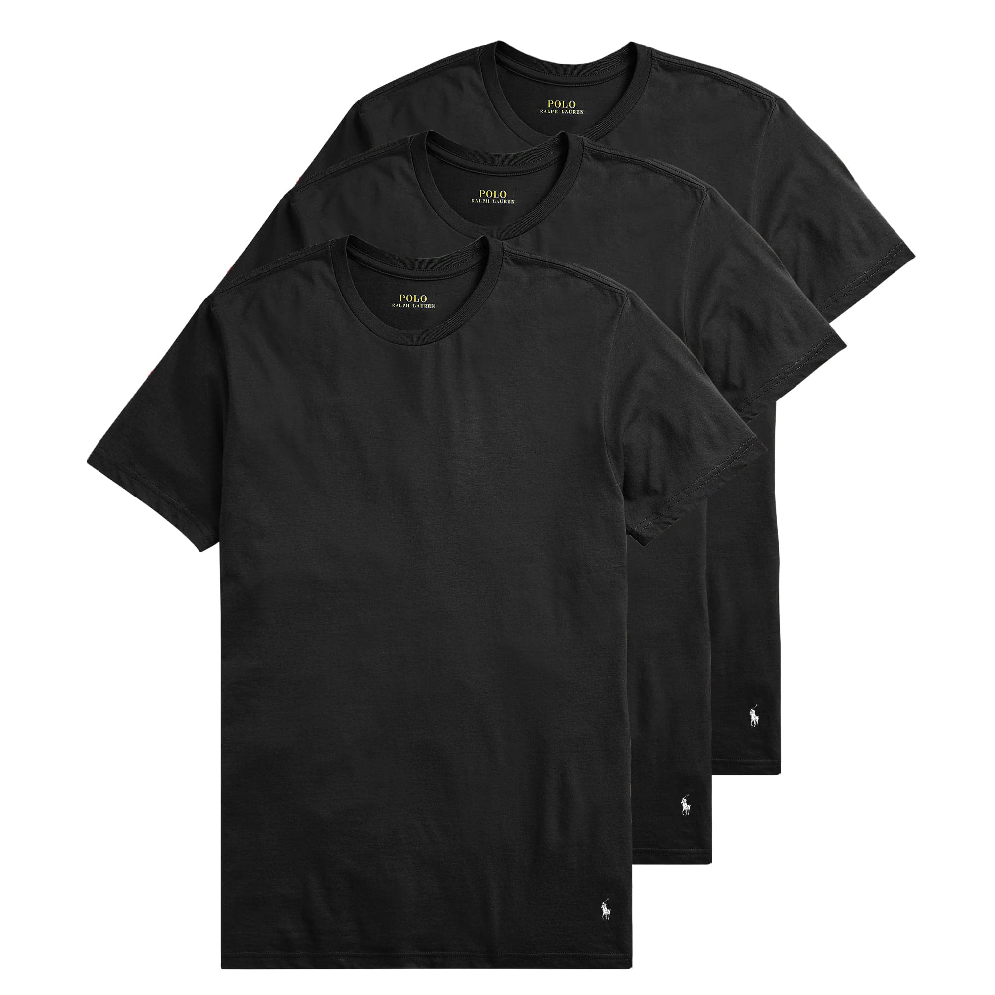 Polo Ralph Lauren Mens Classic Stretch Crew Undershirts Big & Tall 3-Pack