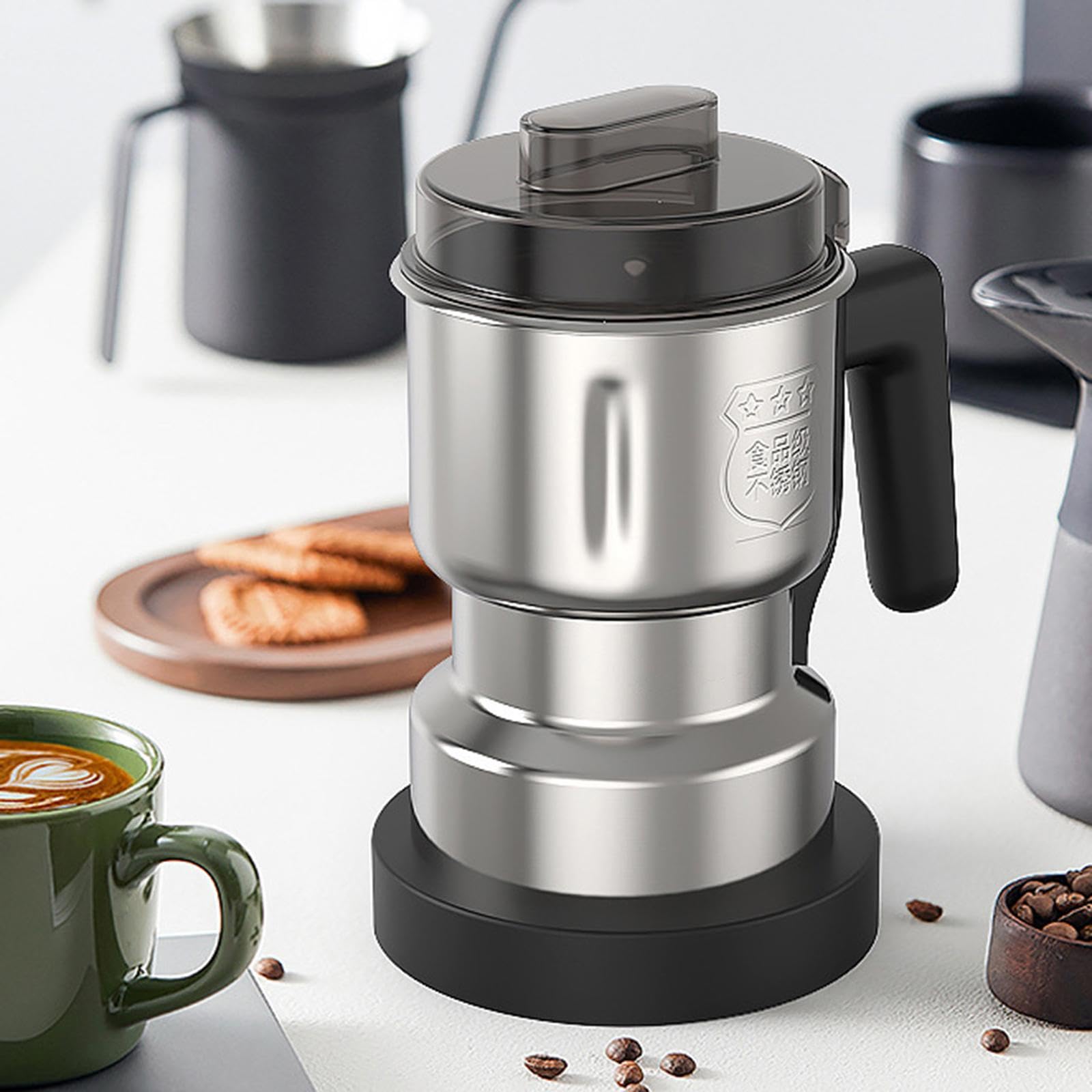Molinillo de Café Eléctrico para Cocina Molienda Eficiente de Granos Semillas Especias Y Café en Material Resistente con Diseño Compacto Adecuado para, Cepillo Tamiz 3 Cuchillas, Individual