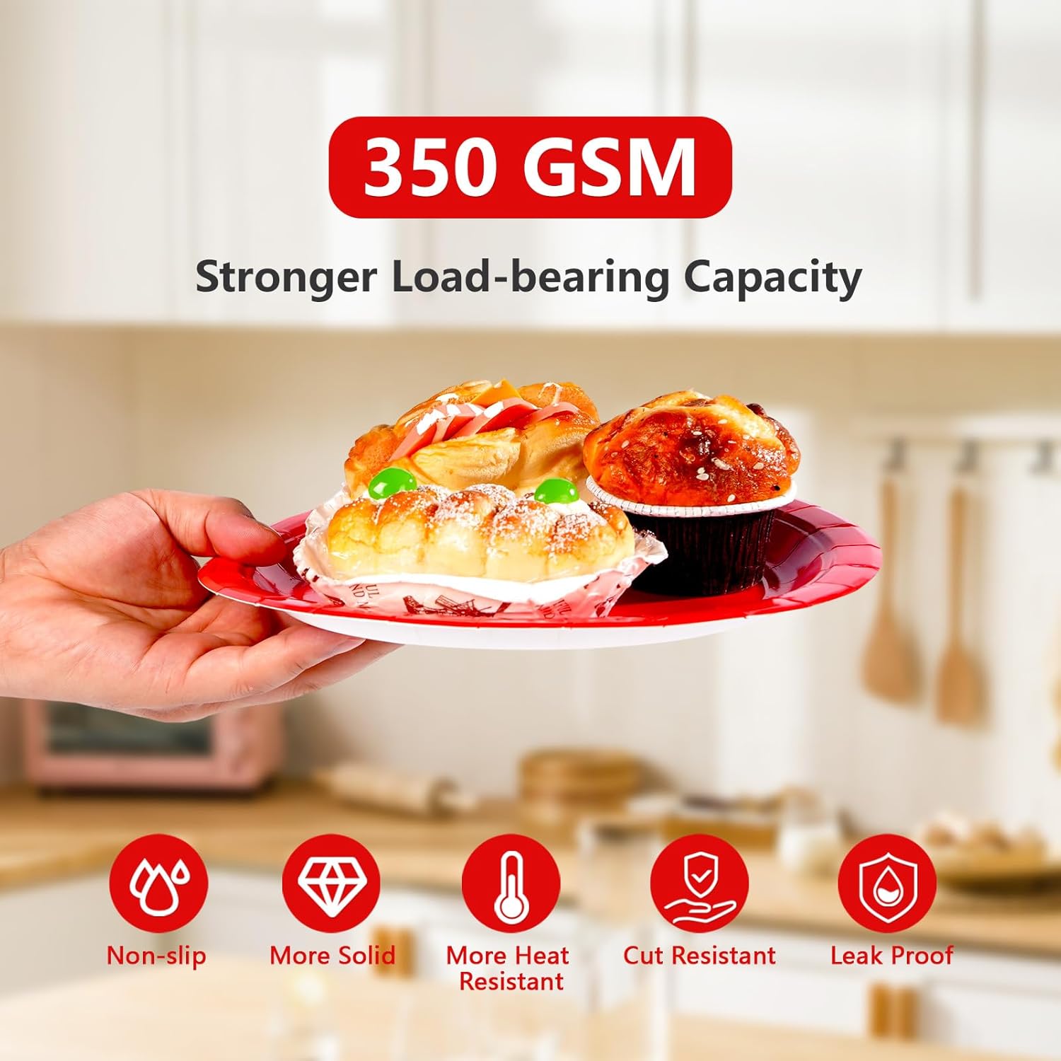 98 Pcs Red and Black Party Supplies Stranger Black and Red Paper Plates Napkins Forks Tablecloths Tableware Set for Graduation Fiesta Congrats Grad Holiday Birthday Wedding Party Decorations Serves 24