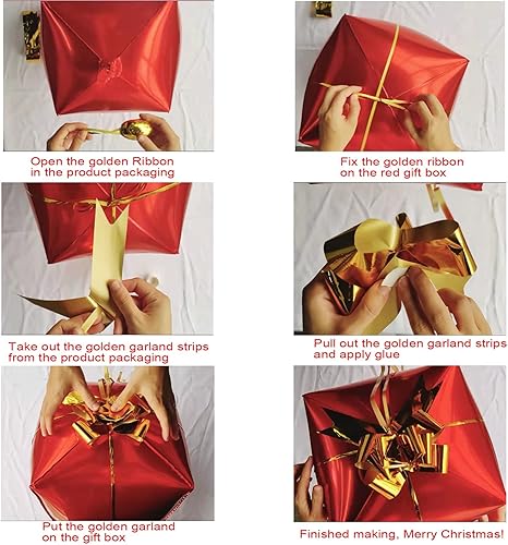 Miniatura 6 de Bonropin Kit de arco de guirnalda de globos de Navidad con globos de Navidad, rojo, dorado, verde oscuro, globo verde fresco y globos de caramelo,