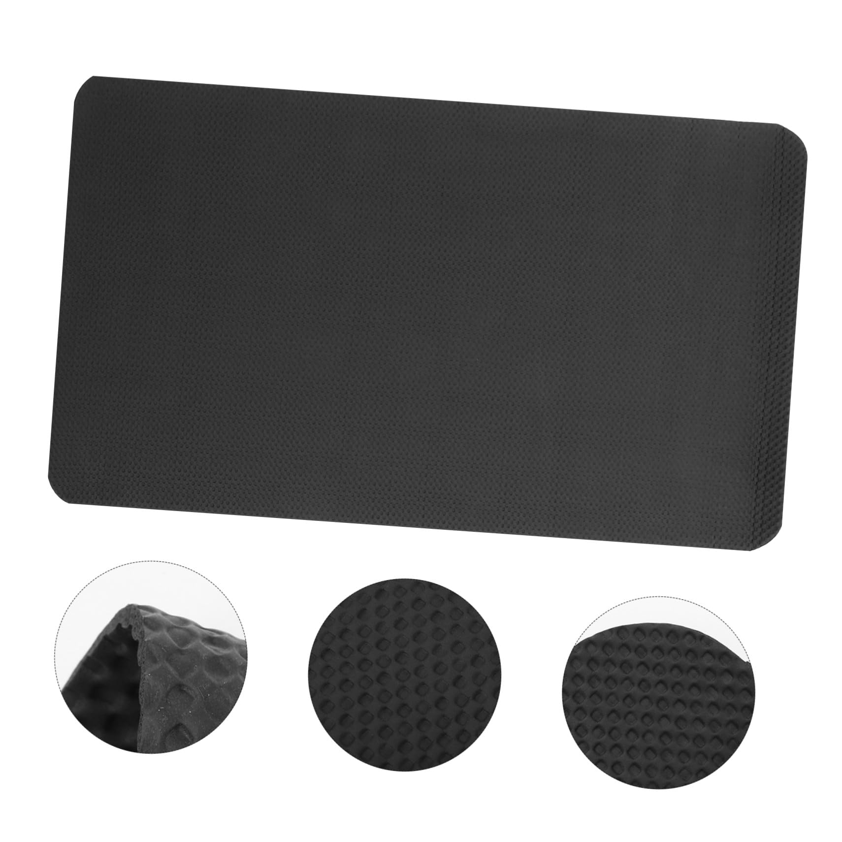 Tappetino Insonorizzante Nbr per Attrezzatura Fitness Protezione Pavimento Resistente e Antiurto per Tapis e Cyclette Nero