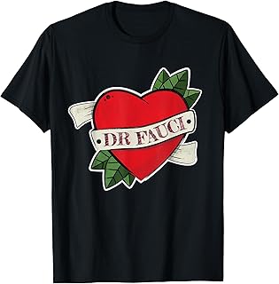 Vintage Heart Tattoo - I Love Dr Fauci - Team Fauci T-Shirt