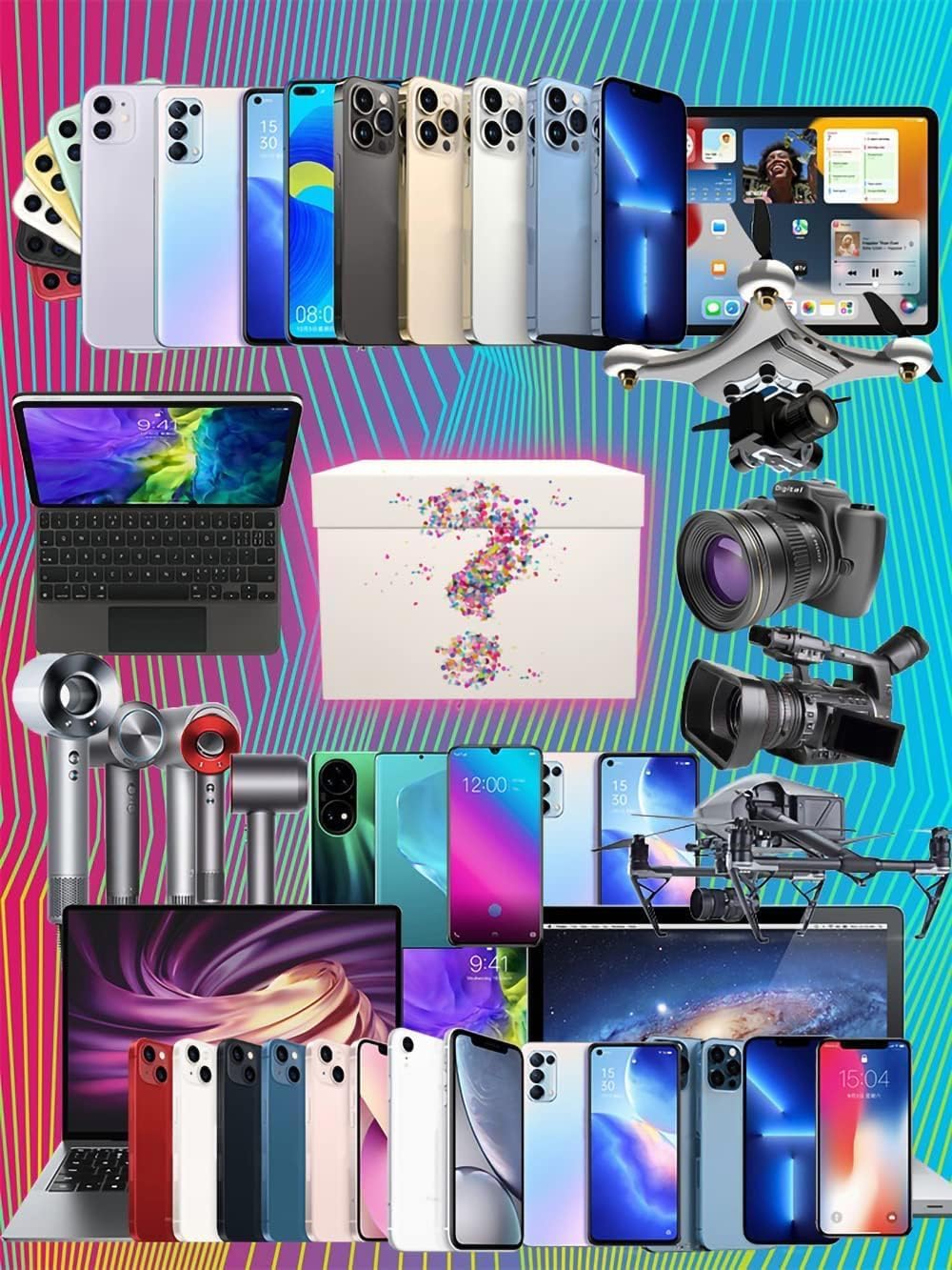 5-32 STK. Palettenware Haushaltswaren Multimedia A Ware B Ware Palette Elektronik Geschenkbox.ee6