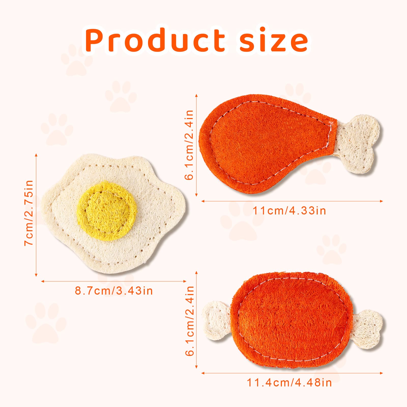 Lyreh 3pcs Cat Chew Toys with Catnip and Silvervine, Interactive Kitten Bite Dental Nip Chews Teething Toys for Indoor Pet Dental Cleaning