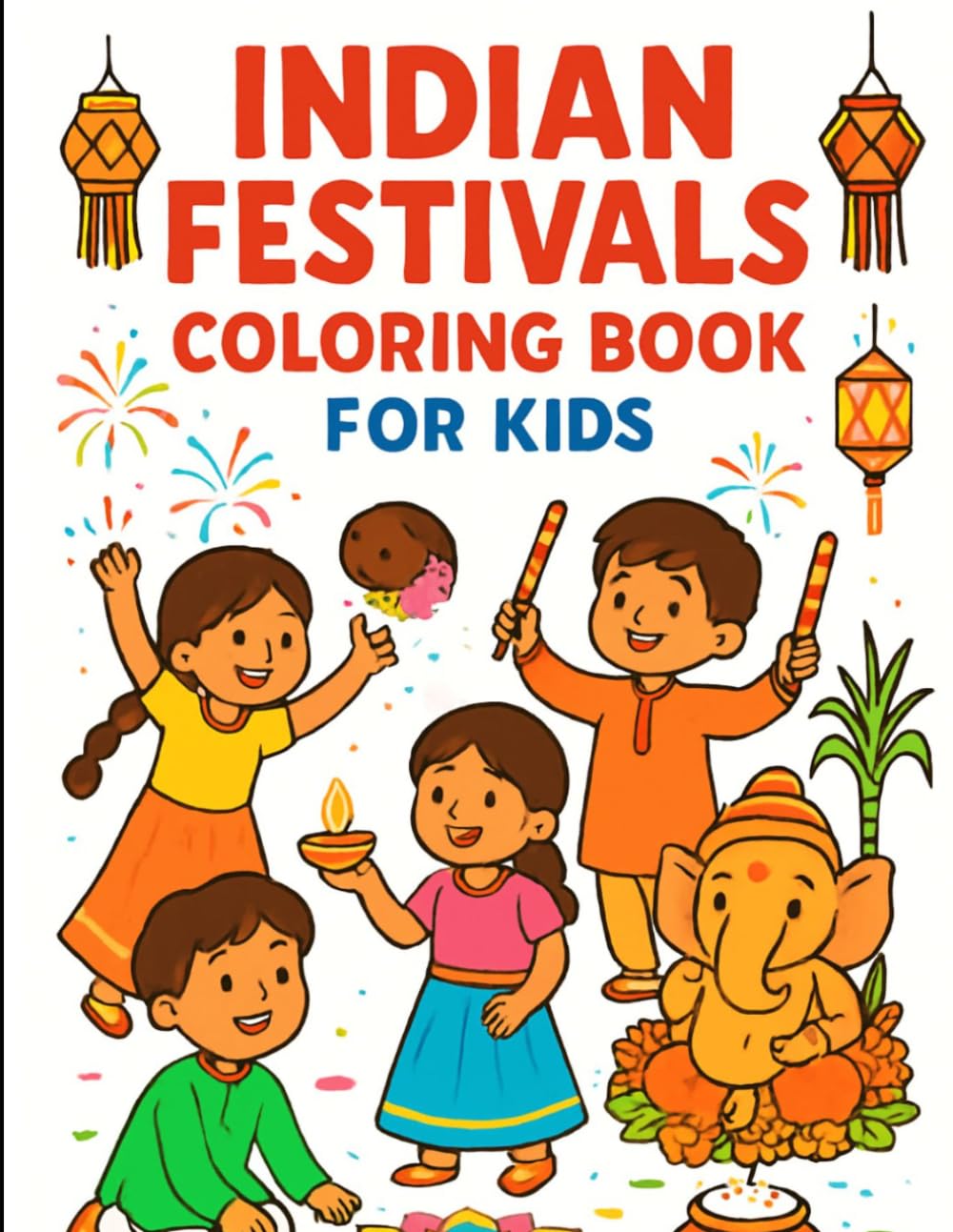Indian Festivals Coloring Book for Kids