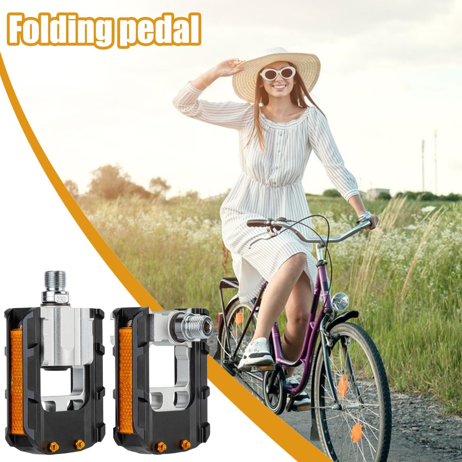Pedali per Bici da Strada Set di 2 Pedali in Metallo 14 mm