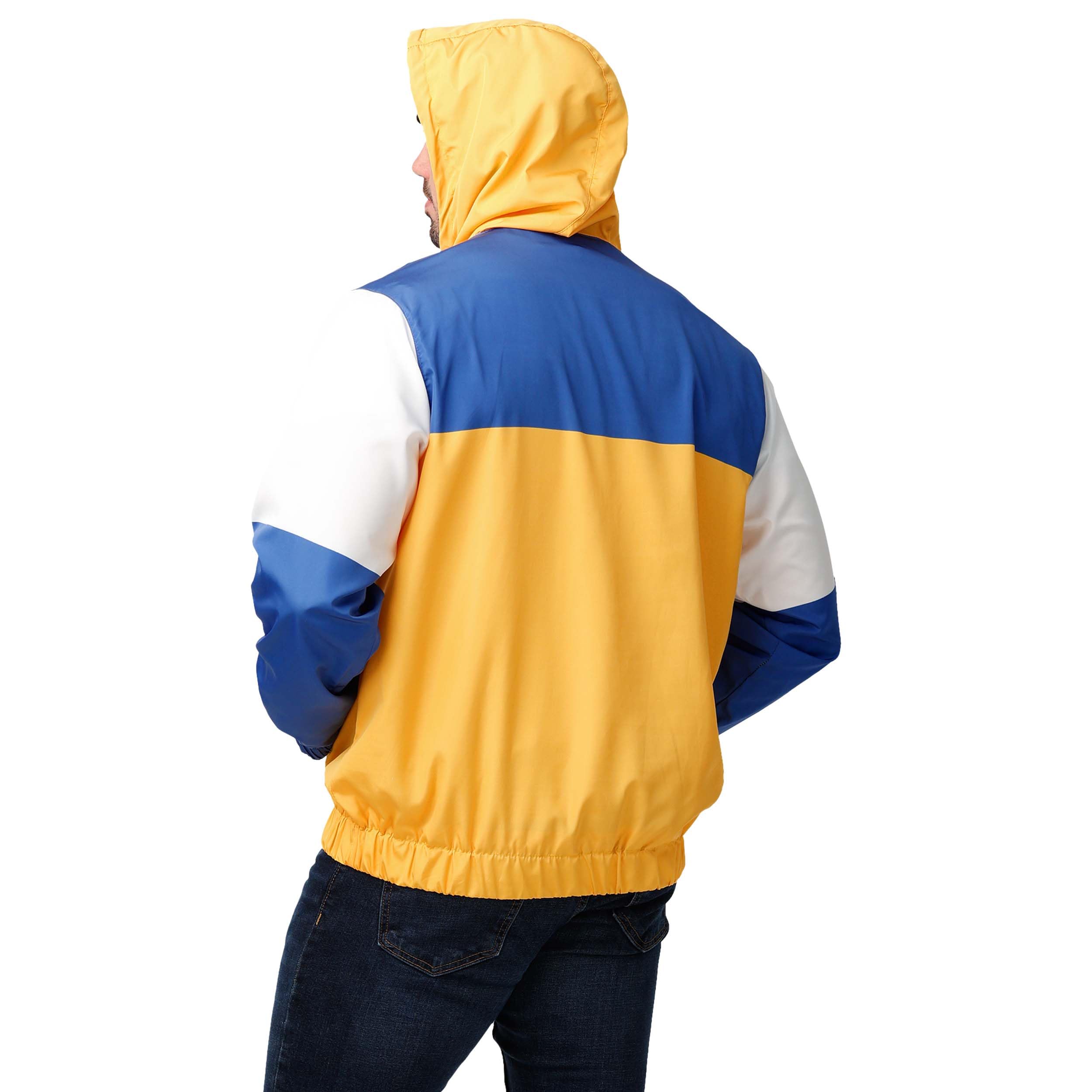 FOCO Men's Standard NBA Logo Warm-Up Windbreaker Jacket, Team Color