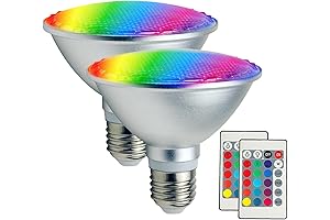 2Pack PAR30S LED Light Bulb: Illuminate Your World with Vibrant Colors and Warm Ambiance