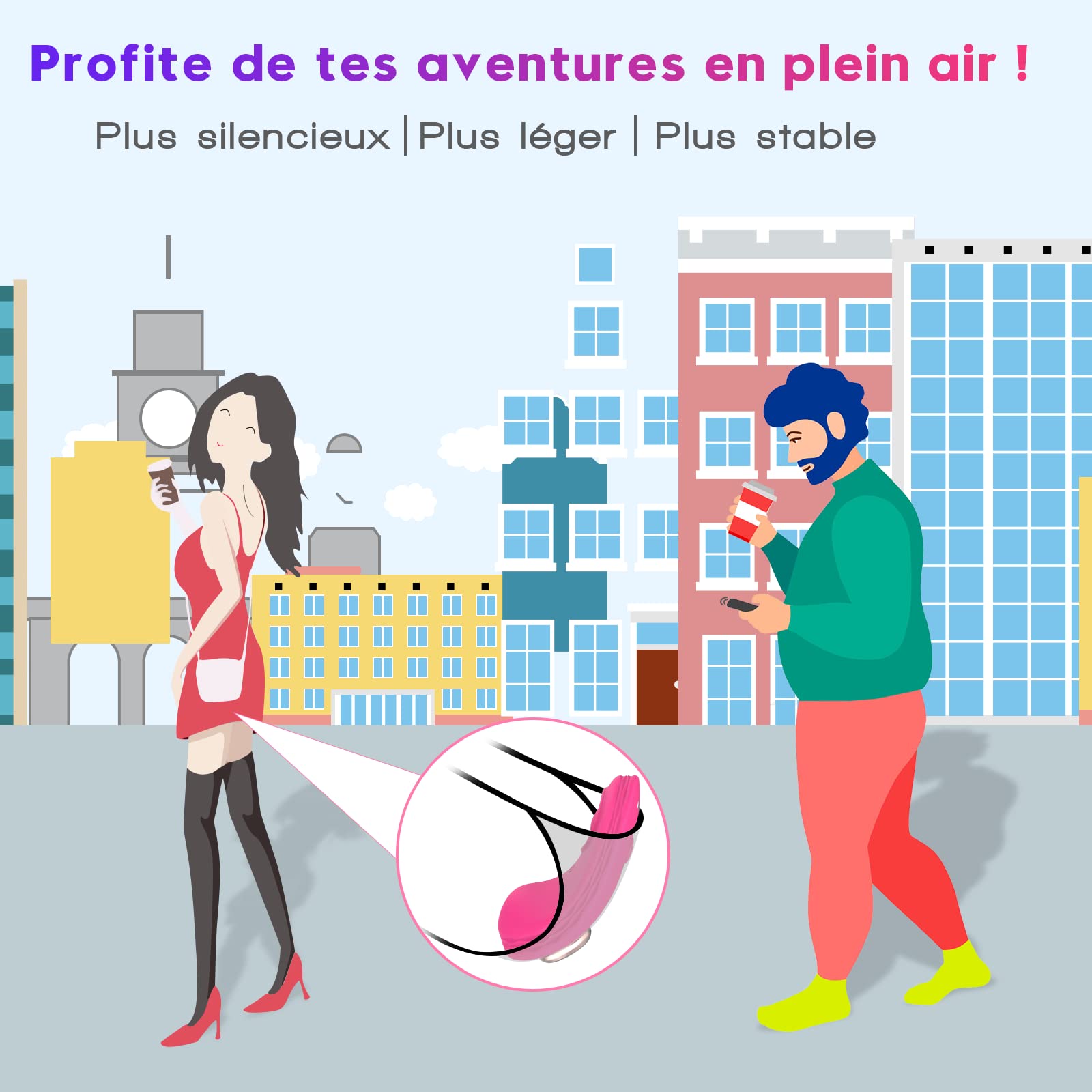 Jahuno Vibromasseurs feminin portable avec APP, Sex toýs oeuf vibrateur pour couple à distance avec 10 modes pour son clitoris vaginal, vibrant sans fil clitoridien, Rose