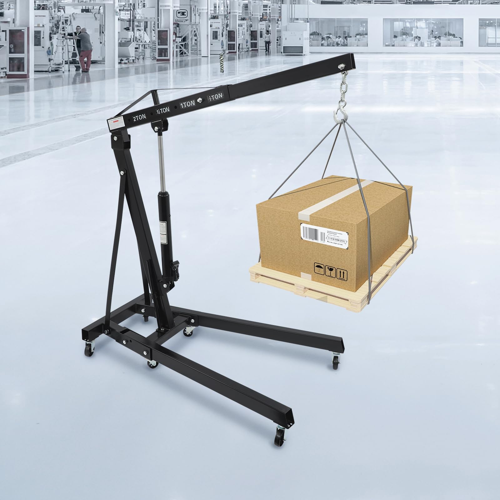 Werkstattkran Hydraulisch Betrieben Motorkran Klappkran Pickup Kran Ladekran Mobiler Motorhalter Hebebühne für Autoreparaturen, Werkstätten, Garagen Usw