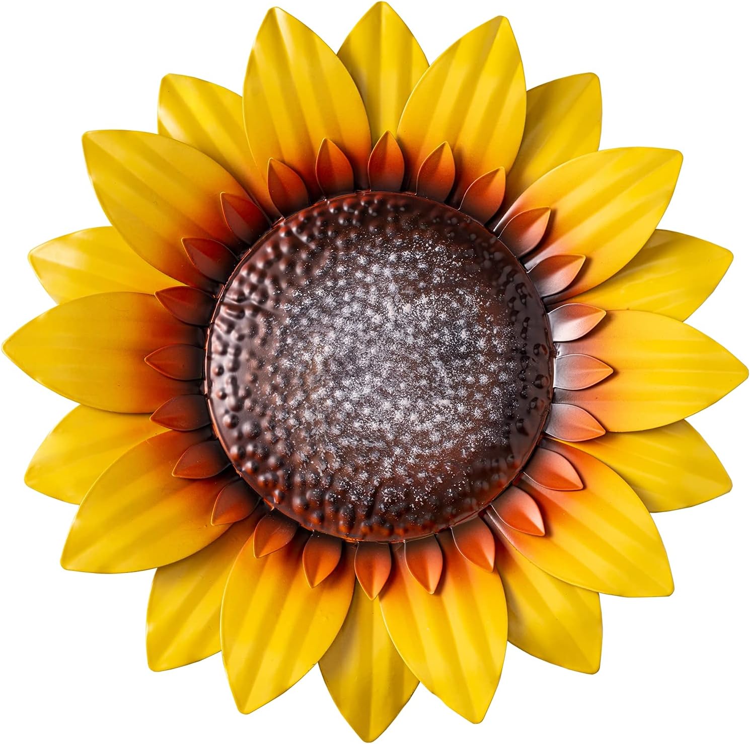 YEAHOME Metal Sunflower Wall Decor, 12inch Outdoor Metal Wall Art for Bedroom, Living Room, Kitchen, Bathroom, Home Fall Yard Garden Decor Boho Art for Backyard Decorations