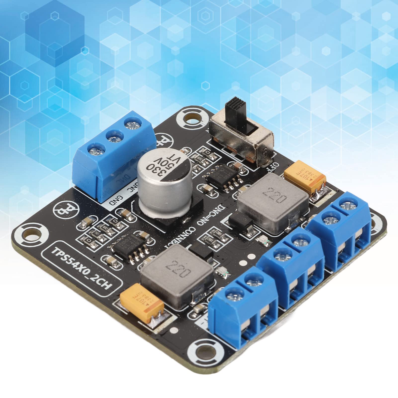 ASHATA Modulo a Doppia Uscita Positivo Negativo, Moduli a Doppia Alimentazione, TPS5430 12V 15V Protezione Connessione Inversa Modulo Convertitore di Tensione a Basso Rumore