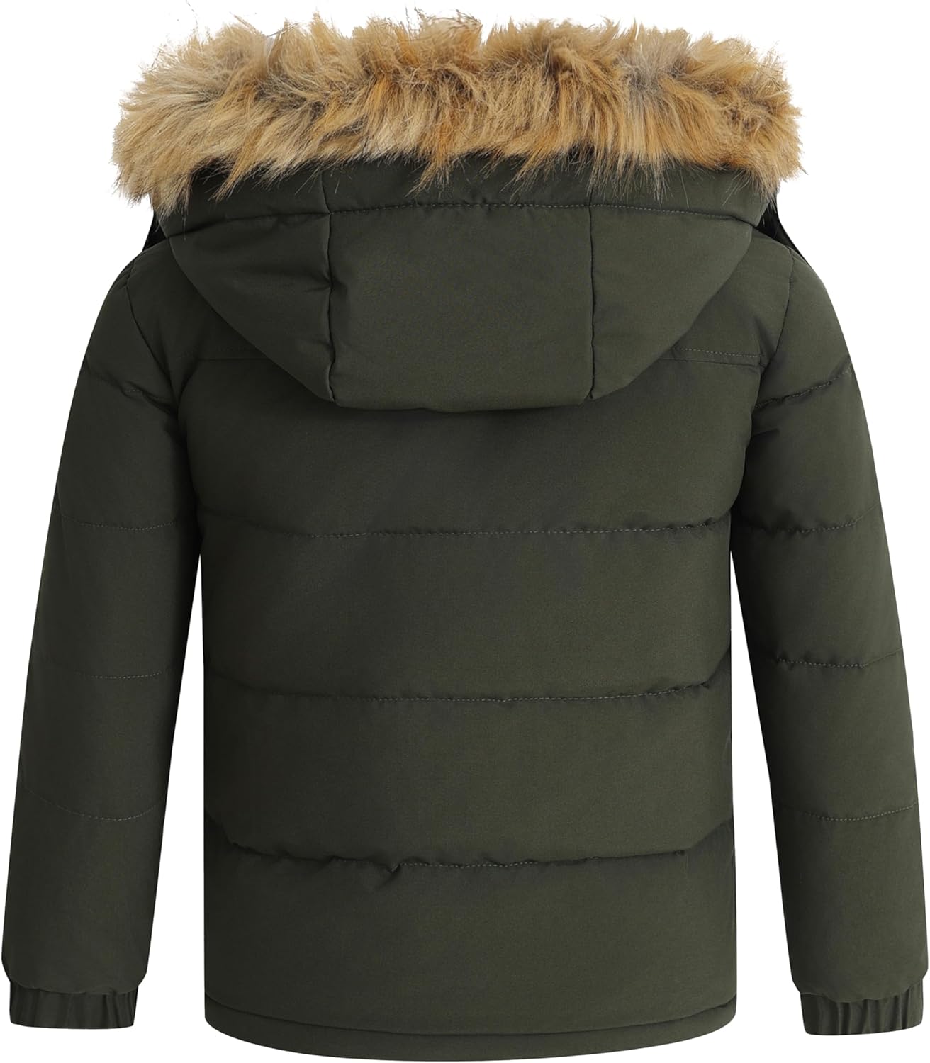 Wantdo Boy's Warm Winter Coat Waterproof Thicken Puffer Jacket with Removable Fur Hood - Image 2