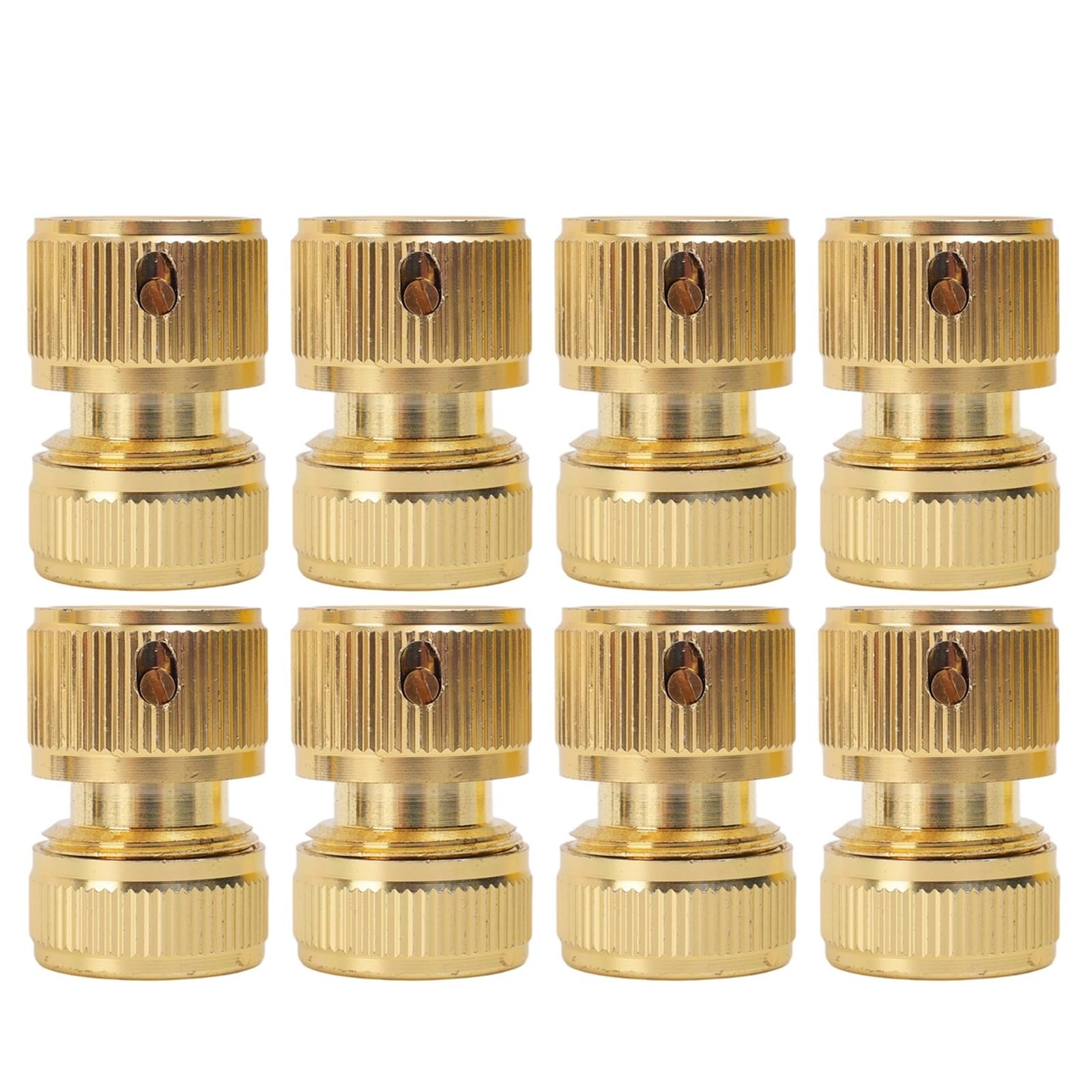 MZPOZB 4/6-point Tap Quick Connector Garden Watering Adapter Drip Irrigation Hose Repair Fittings Sturdy Brass(B-8PCS)