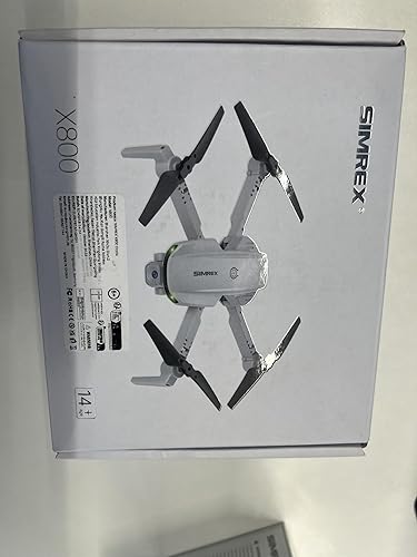 Miniatura 12 de SIMREX Drone con cámara 1080P para niños y adultos, cuadricóptero RC con retención de altitud, mini dron con una tecla de inicio, vuelo de punto de