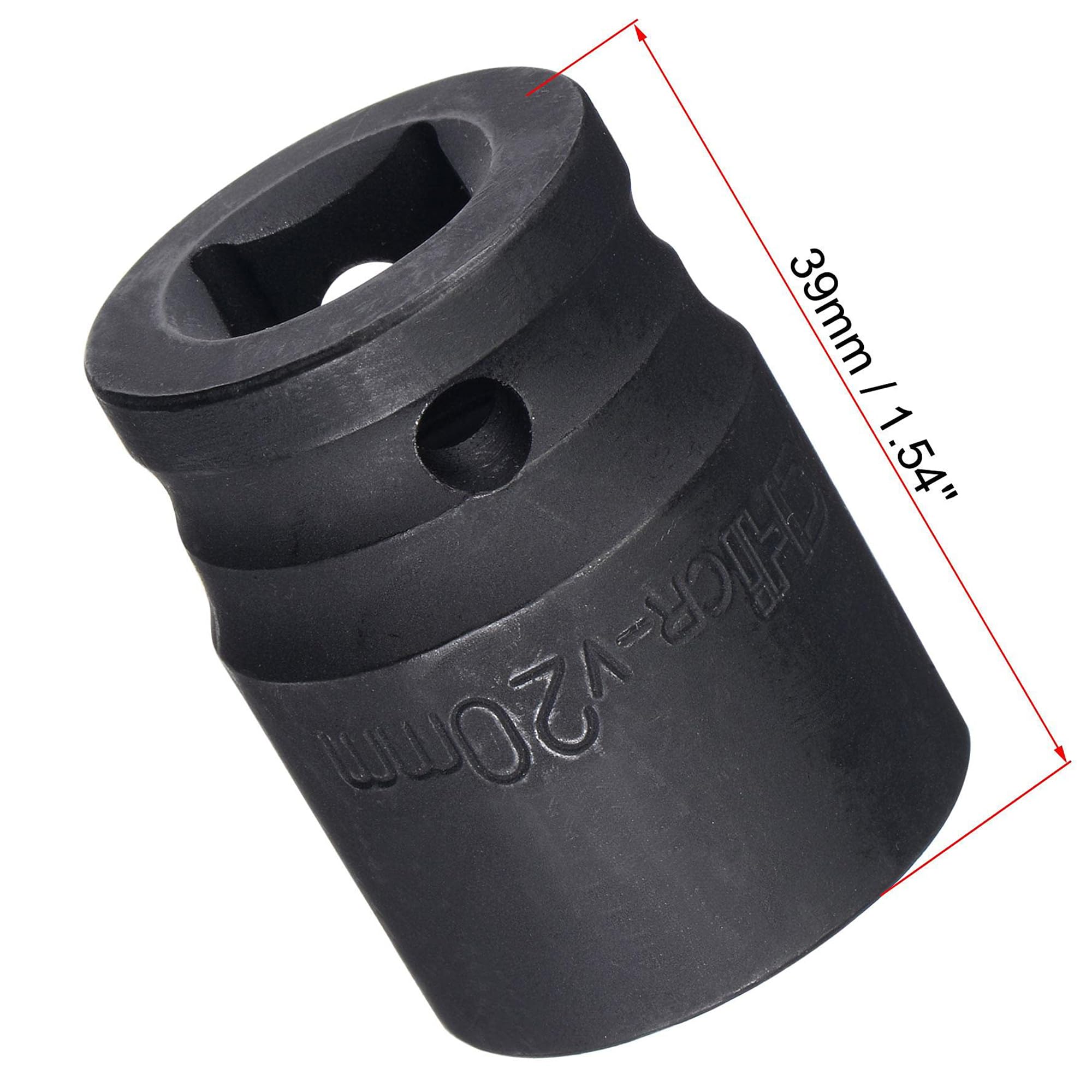 TA-VIGOR 6-Point Impact Socket, 1/2-Inch Drive 20mm Spindle Axle Nut Socket Driver - Image 2