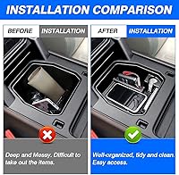 Vista 3 de Karltys Organizador de consola central para Land Rover Defender 90 110 130 2020-2025 2026 (no para versión de refrigerador), accesorios Defender