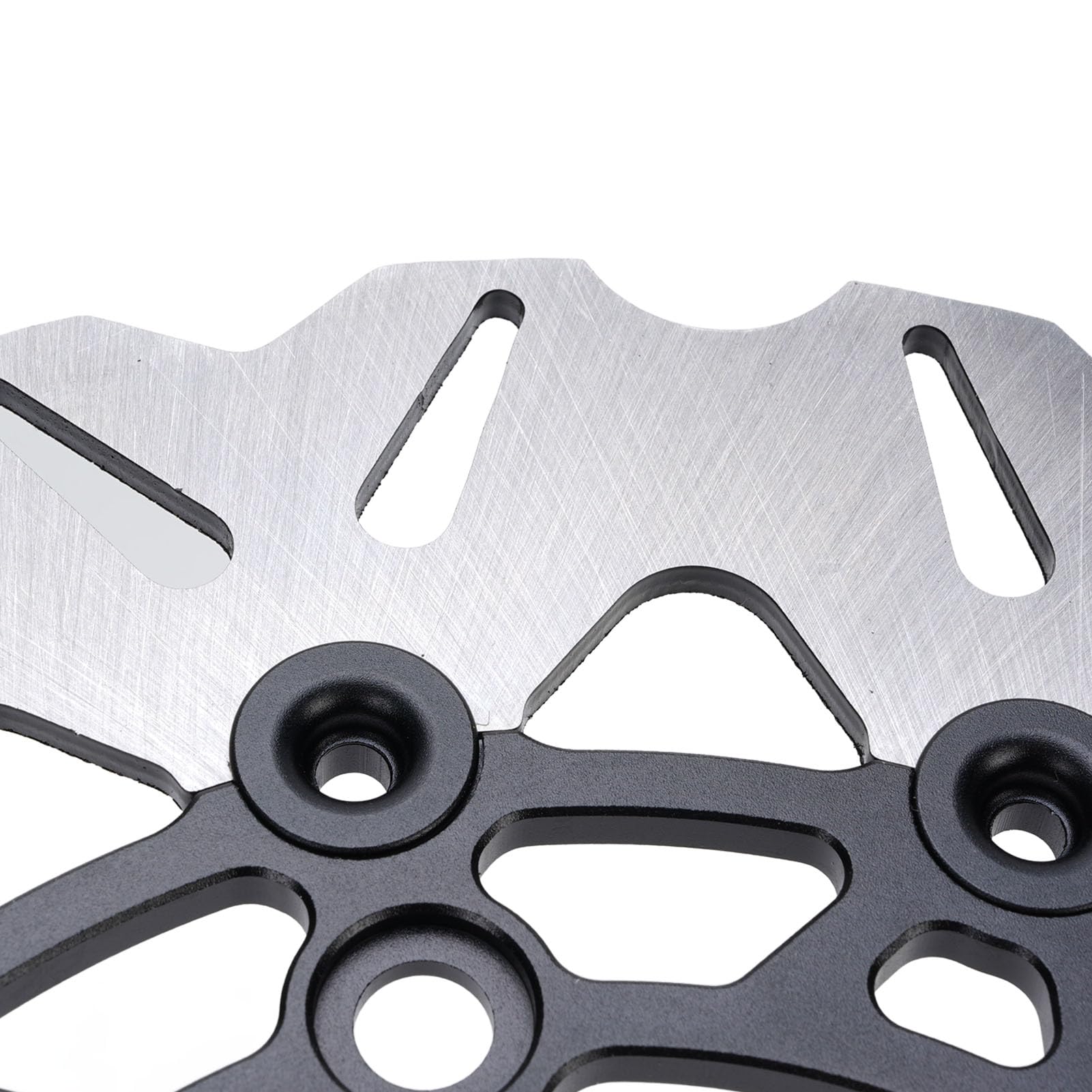 Ausla Disco Freno Anteriore per Moto, Diametro 300mm, Disco Freno Flottante in Acciaio Inossidabile CNC per ADV350 2017 2025 (BLACK)