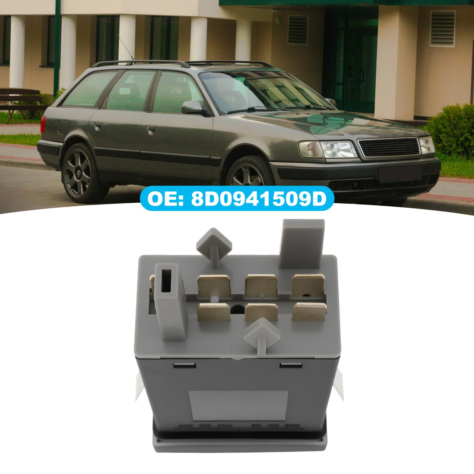 The Lord of the Tools Interruttore spia di pericolo auto 8D0941509D compatibile con Audi A4 AVANT B5 8D2 8D5 1994-2000
