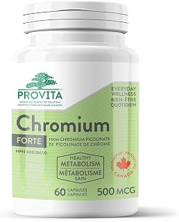 Chromium Forte by Provita Nutrition (Canadian Made) 60 Capsules
