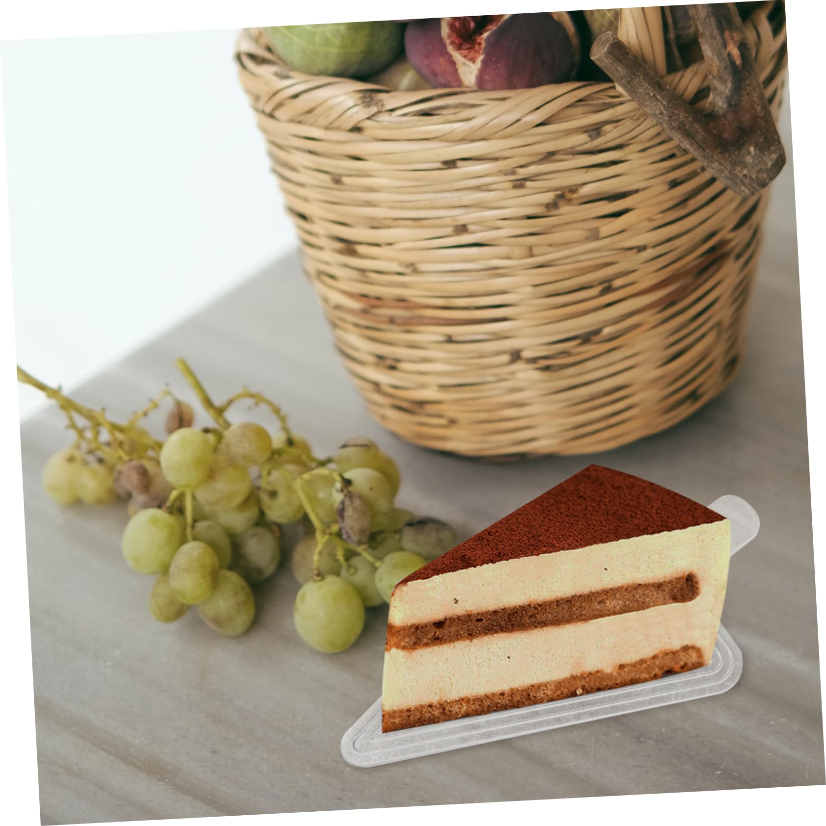 VERDANVERSE 100pcs Cake Display Bases Handles Plastic Mousse Cake Boards for Baking Wedding Party Supplies