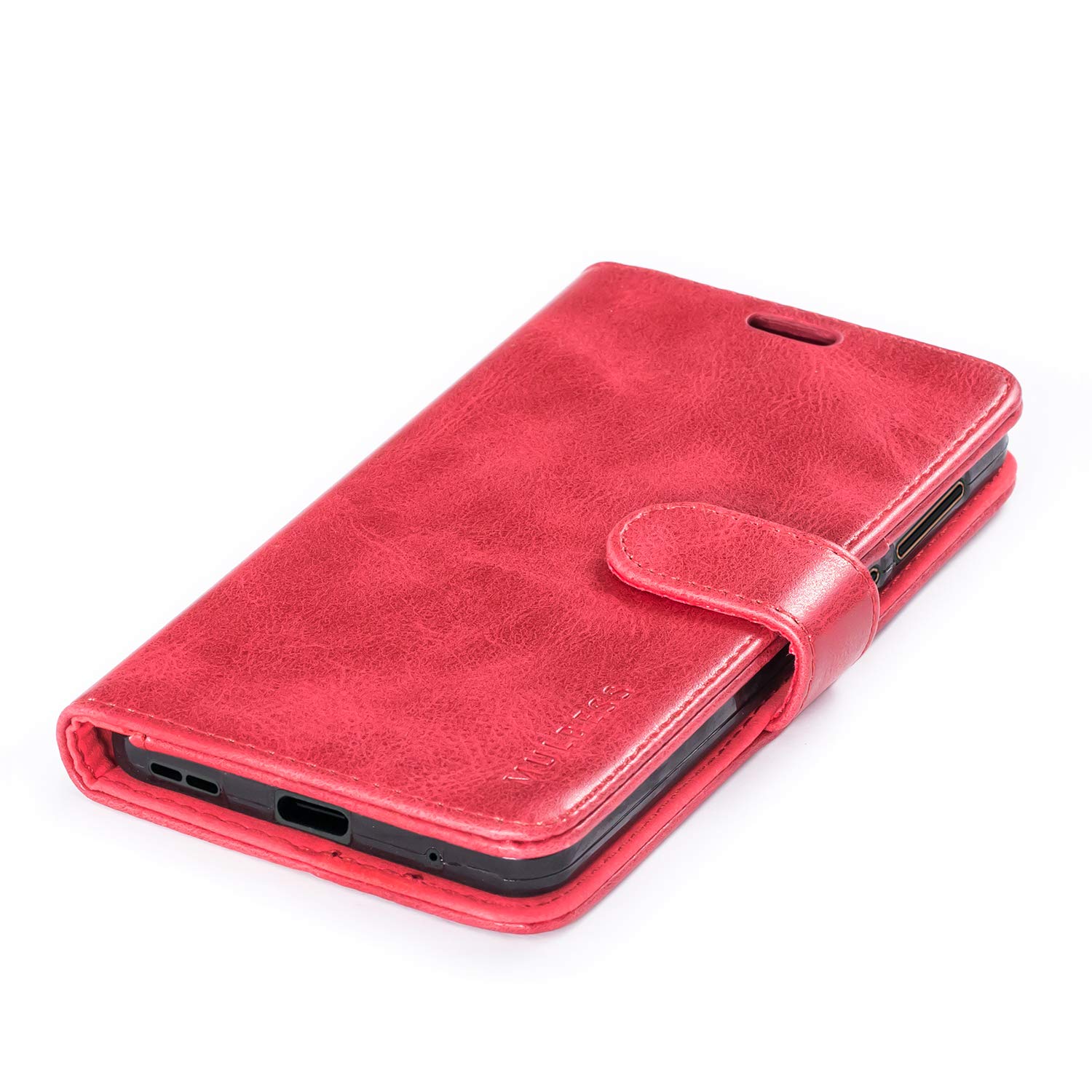 Mulbess Cover per Nokia G21 / G11, Interno TPU Antiurto, Custodia a Libretto, Fessura Carte, Supporto Stand, Elegante Vino Rosso
