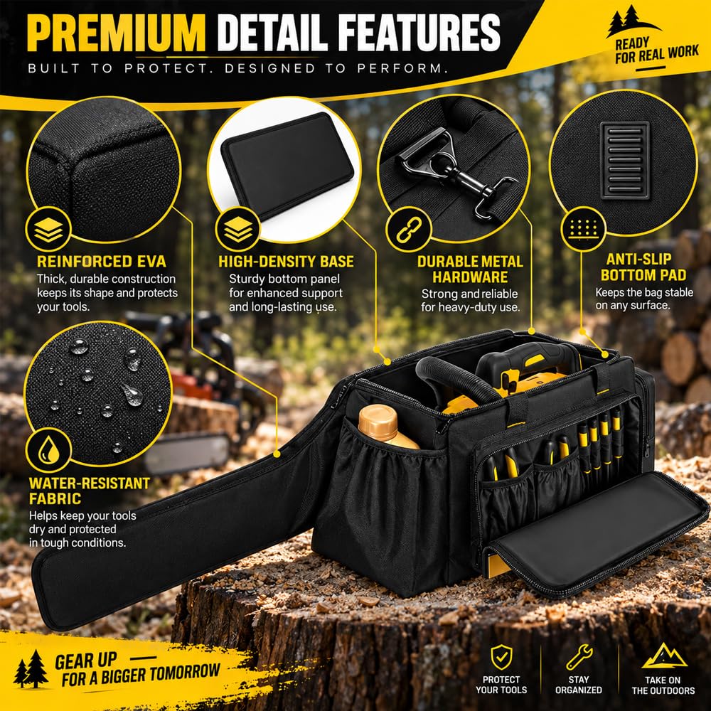 Bolsa para Motosierra para Milwaukee M18 FCHS,Material de Tela Oxford