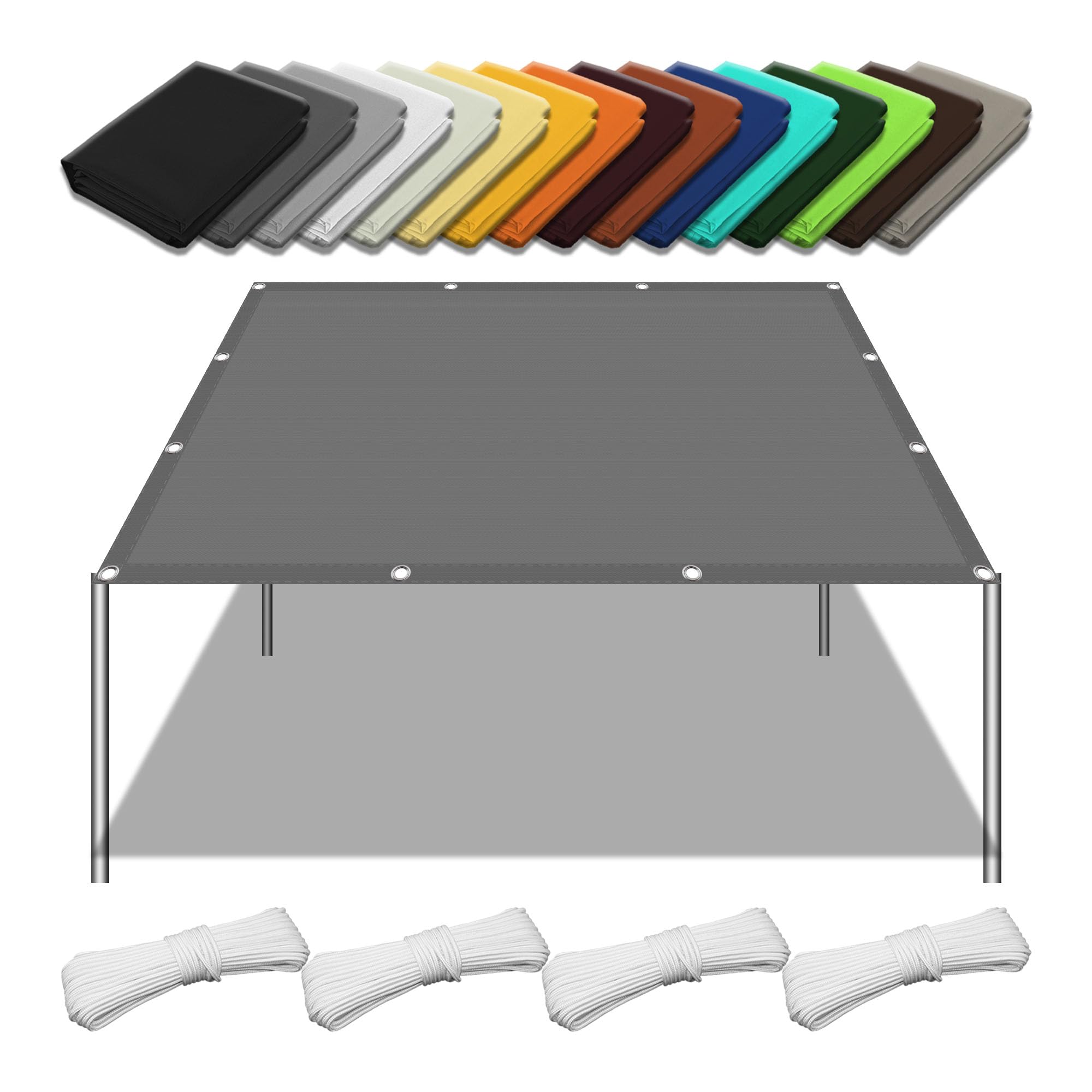 Voile d'ombrage imperméable pour bloquer 98% des UV et s'abriter de la pluie sur le balcon
