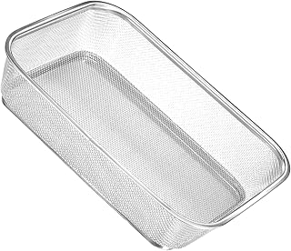 Stainless Steel Washing Basket Fine Mesh Square Food Strainer Tray