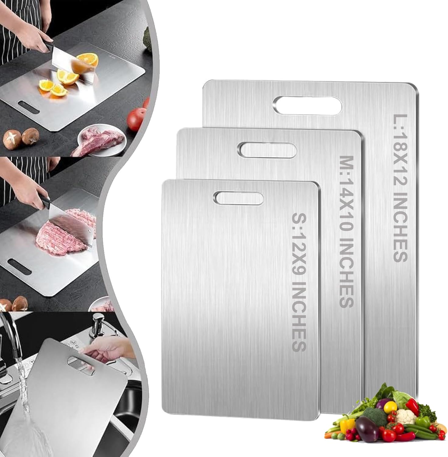 Photo 1 of Titanium Cutting Board - 100% Pure for Kitchen - Cutting Edge Hygiene & Durability, Home Cooking